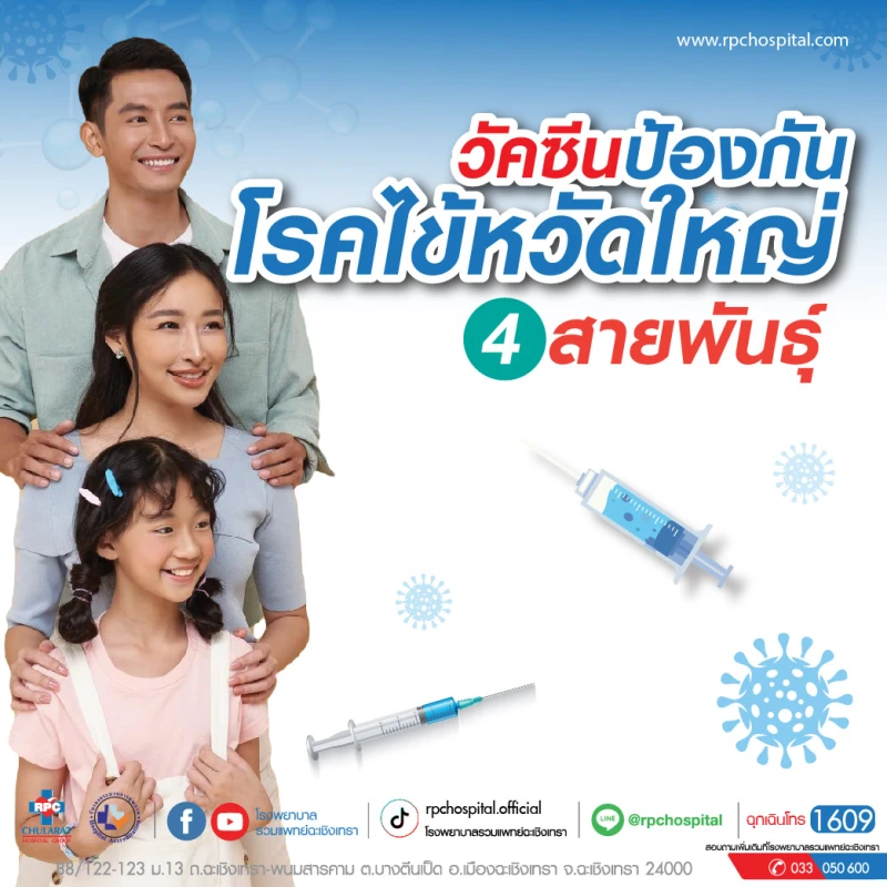 วัคซีนป้องกันโรคไข้หวัดใหญ่ 4 สายพันธุ์